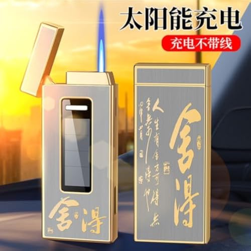 Encendedor Butano Recargable con Carga Solar y Sensor Táctil miniatura 3