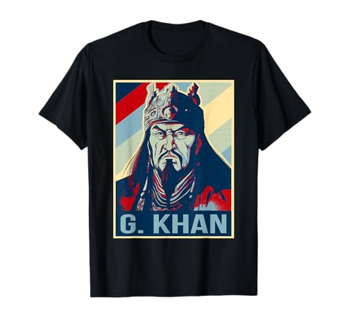 Poster de Genghis Khan Mongol Empereur T-Shirt