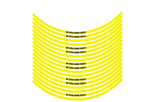 エムディーエフ リムストライプ ソリッドタイプ イエロー 6mm幅 12インチ RIM-6M-YE-12