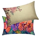 【MATERIALE DEL COPRICUSCINO】Questi copricuscini per divano sono realizzati in lino resistente con stampa digitale. Il tessuto mantiene i colori nel tempo e resiste all’uso quotidiano. Ideali per ambienti interni o esterni.