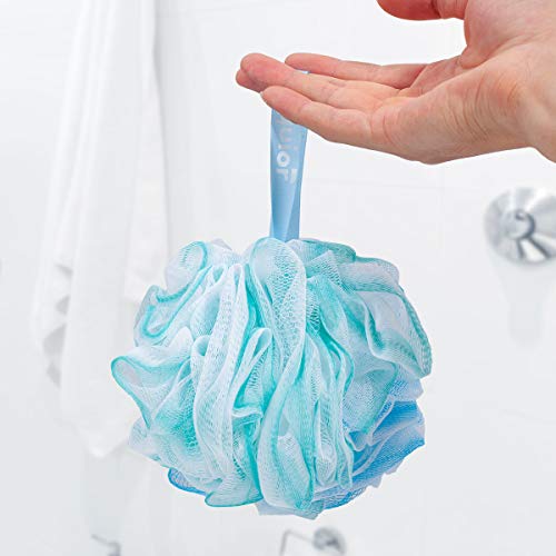 image for Aquior Bath Sponge Shower Loofahs Mesh Pouf Body Scrubber Ball for Exf