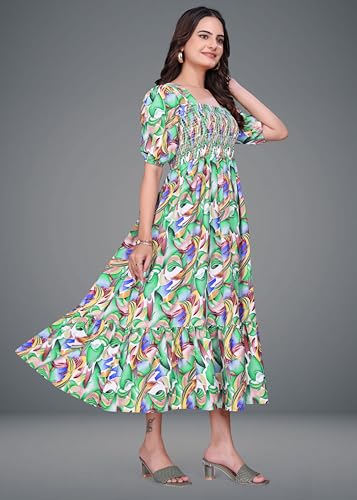 Image of Women A-line Multicolor Dress Group 10