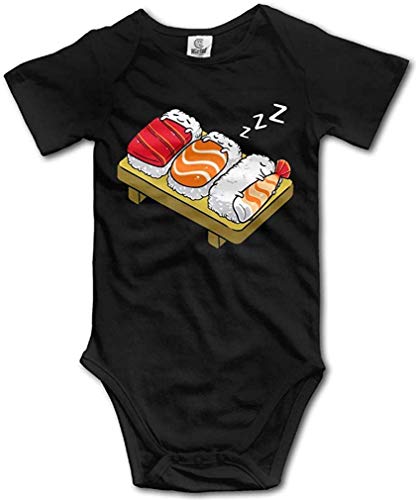 LittleHorn Sushi Hug Cute Baby Cartoon Bodysuit Short Sleeve Romper Jumpsuit Unisex
