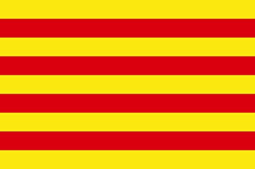 Drapeau Roussillon grand modèle anti-effilochage pour météo difficile
