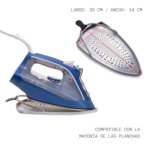 Miniatura 2 de Erreke Suela Protectora Para Plancha, Con Laminado Antiadherente, Protege Tu Plancha De Vapor Y Tu Ropa, Mejora Resultados, Accesorio De Planchado Tamaño Universal, Fácil Instalación, Hecho En Europa