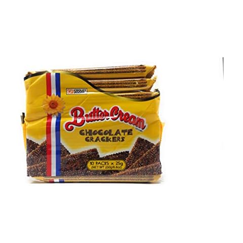Croley Foods Buttercream Crackers - Chocolate Flavor, 8.8 oz (250g) 10 Count Cover