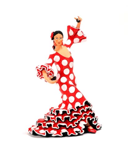 Robe de danseuse en mosaïque Barcino Classic Collection rouge de 28 cm