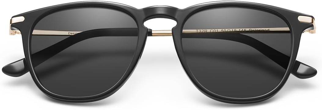 CARFIA Retro Lightweight Polarized Sunglasses for Women UV Protection, Square Ladies Sunnies Outdoor Driving Eyewears CA32R - Image 8