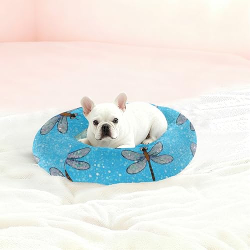 Lit confortable pour chien et chat bleu taille M isolant - 3