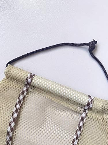 Pack of 2 Hanging Mesh Storage Bags - Durable Fruit and Veg Basket Bags - Reusable Storage Net Bags for Garlics, Potatoes, Onions