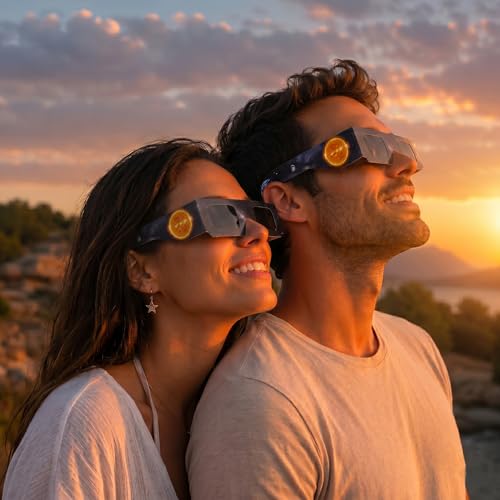 Miniatura 7 de Heliosecure Gafas Eclipse Solar Pack 2 Homologadas Ce En Iso 12312-2:2015 Con Instrucciones Y Funda Protectora