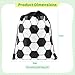 24 Pcs Party Favor Soccer Themed Bags, Sport All Drawstring Bags Supplies Goodie Gifts for Sports