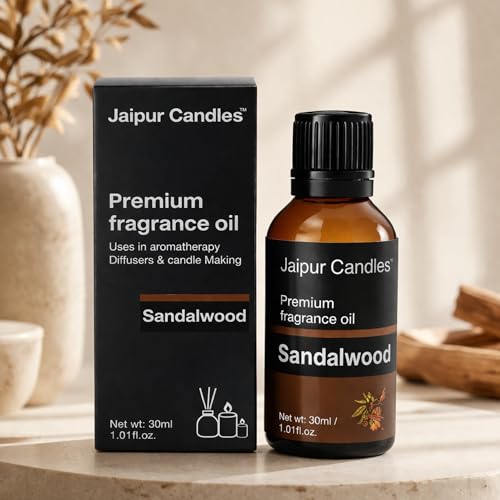 Image of Fragrance Oil | 30 ml | Aroma Oil for Home Fragrance | Best for Aromatherapy | Use in Diffusers, Candles, Air Fresheners (30ML, Sandalwood)