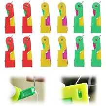 Automatic Needle Threader,New Sewing Machine Needle Threader,Sewing Needle Threaders,Plastic Needle Threaders,Automatic Needle Threading Device 12 PCS
