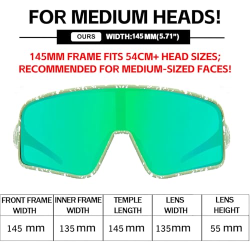 Image of MAXJULI Polarized Sunglasses for Men Women, Windproof Outdoor Sports Cycling Running UV400 Protection Sun Glasses 8121