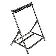 Sturdy and ergonomic construction Foldable for convenient transportation Adjustable neck rests with rubber padding Foam padded body supports For all acoustic, electric and bass guitars