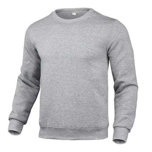 Men's Casual Pullover Sweatshirt O-Neck Long-Sleeved Loose Sports Slim Solid Color Sweatshirt For Men2