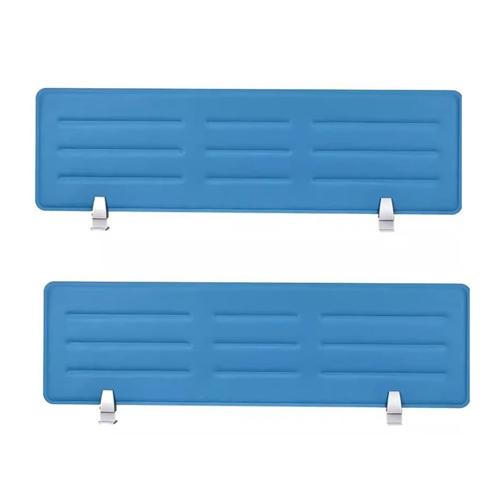 KLGFBDC Acoustic Desk Divider Soundproof Privacy Panel Noise Reduction Partition for Classroom Use Independent Workspace Separator (Blue 34x118cm)