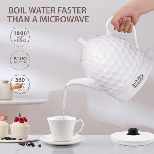 Hervidor eléctrico de cerámica 1 litro 1000W miniatura 7