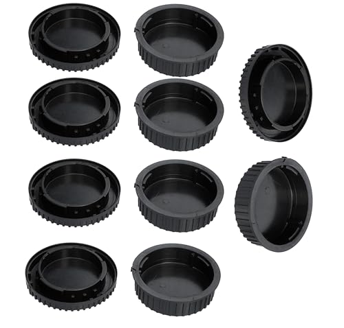 (5 Pack) Tapa trasera de lente Montura F, tapa del cuerpo, tapa de lente Nikkor, tapa protectora contra polvo, compatible con cámaras y lentes DSLR Nikon miniatura 3