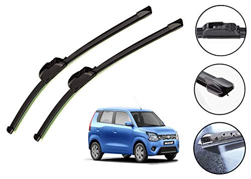 Image of Auto Hub Car Wiper Blades Compatibility With Maruti WagonR 2019 - Set of 2 Pcs (D-20,P-16)