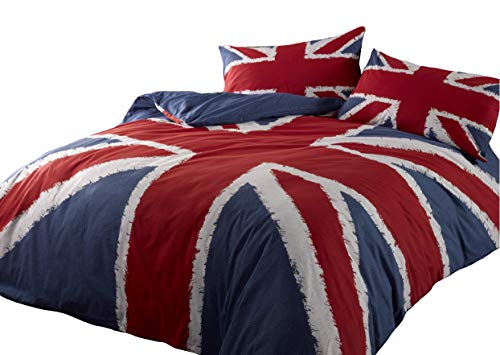 Union Jack Rock UK Reversible Double Duvet Set (COVERS ONLY)