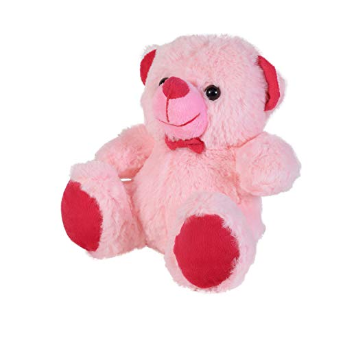 Image of Ultra 07 inch Jolly Teddy Bear Fully Stuffed Soft Plush Toy for Kids in Pink Animal Toy Gift Birthday Anniversary Christmas Diwali Home Decore