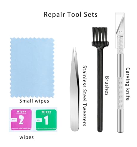 Image of 2 Sets Back Rear Camera Glass Lens Replacement for iPhone 14 /iPhone 14 Plus with Repair Tools Kit