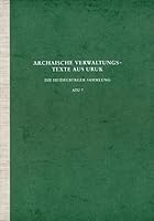 Archaische Texte Aus Uruk / Archaische Verwaltungstexte Aus Uruk: Die Heidelberger Sammlung 3786124027 Book Cover