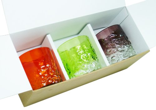 Set de regalo 3 piezas de vasos Bumpy Glass miniatura 2