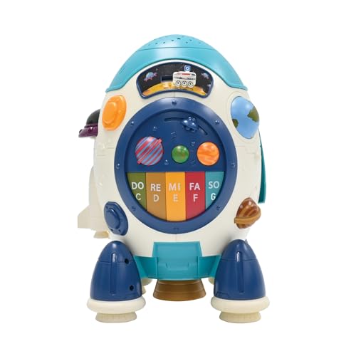 Projecteur d'étoiles et fusée éducative Lexibook interactive bilingue ROCKETi1