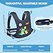 JXM Safety Harness for Active Childs with Quick Grab Handle, Teens Youth Secure Walking Harness with Autism Awareness and Pouch, Adjustable Tether Leash for Autism ADHD Special Needs Child Kids