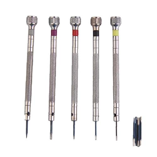 Aisoway Alloy Steel Uhr Schraubendreher Uhren Werkzeuge Mini Silber Link-pins Uhrmacher Werkzeug Clock Reparatursatz