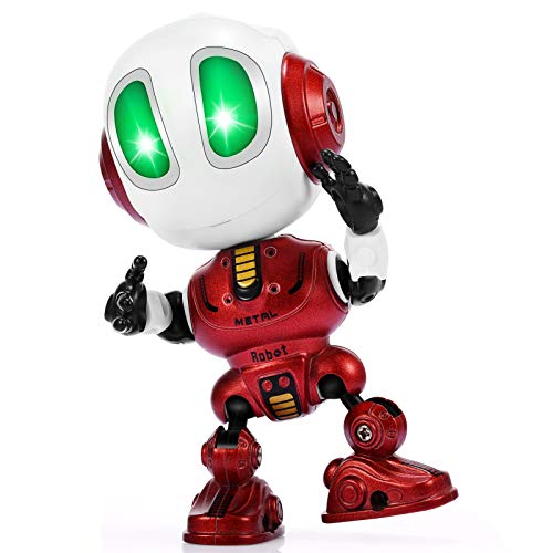 superwinky Toys for 3-8 Year Old Boys Girls, Smart Fun Talking Robot for Kids Age 3-5 Robot Toys Repeat Your Word with Posable Body and LED Eyes Kids Interactive Toy Boys Toys Birthday Gifts (Red)