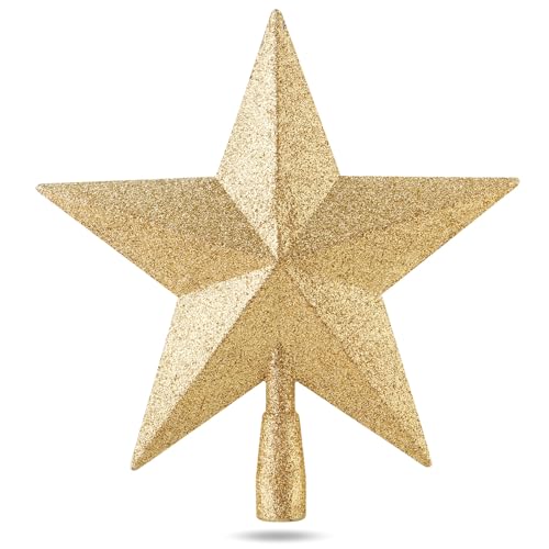 Stern Gold Christbaumspitze Baumspitze Spitze Aufstecker für...