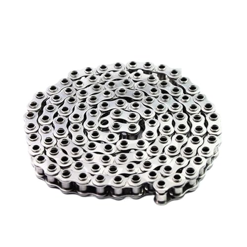 Compatible for 08B 10A Hollow Pin Roller Chain, 304 Stainless Steel Industrial Drive Conveyor Chain(10A)