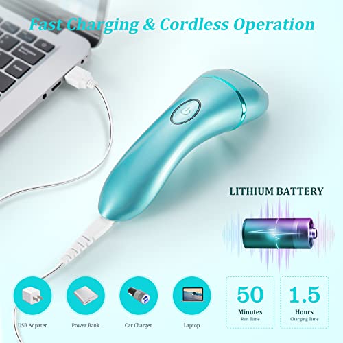 Yhc Epilator For Women, 3-In-1 Electric Razor With Facial Hair Remover For Women Face, Legs, Arms, Bikini, Cordless, Rechargeable, Wet & Dry (Blue). #TOP5