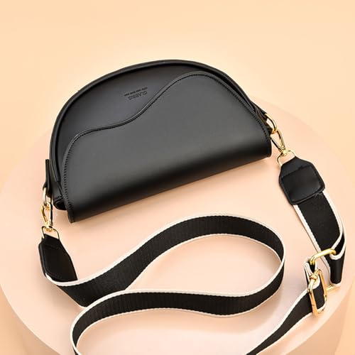 Image of Leather Fanny Pack Bag for Women, PU Leather Belt Bag Chest Purse Fashionable Crossbody Waist Bags Handbag for Everyday Use Trip Walking Hiking
