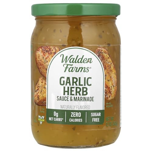 Walden Farms - Garlic&Herb - Salsa de ajo y hierbas para pastas - 340 g