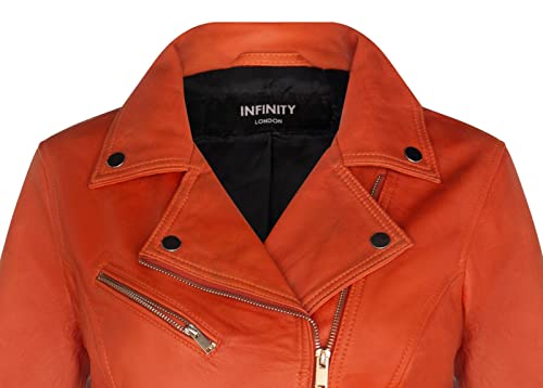 Ladies Leather Jacket Classic Biker Style Real Leather Womens Jacket4