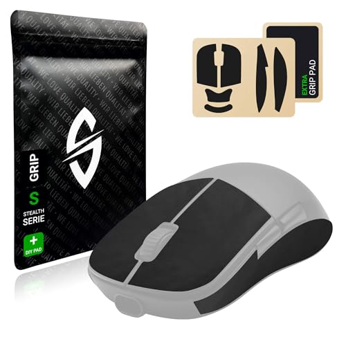 Grip Tape Set per Endgame Gear XM2WE + pad extra Grip assorbe il sudore estremamente antiscivolo ultra sottile 0.5 mm autoadesivo e senza residui accessorio per mouse da gioco