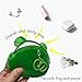 Fuzzleehi Soft Frog Coin Purse Cartoon Frog Plush Rattle Stuffed Animal Toy Plush Purse Novelty Toy with Keychain Purses