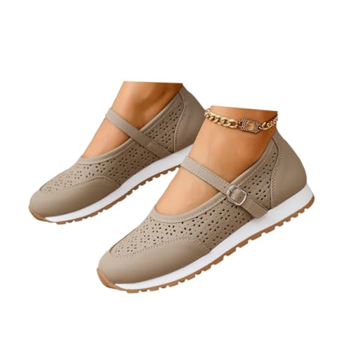 Onsoyours Chaussures Femme Mocassin Confortable Décontractés Ballerines Plats A Kaki 40 EU