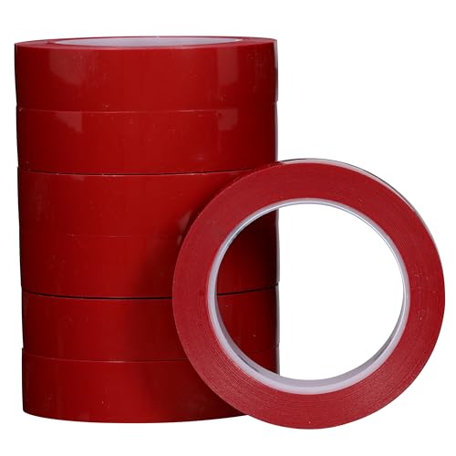 Image of 3M Polyethylene Tape 483 Red, 1 in x 36 yd 5.3 mil (1 Roll)