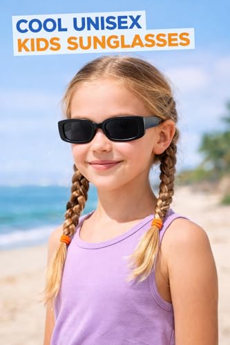 Image of ALNA-TURA Sunglasses For Boys & Girls, Goggles For Kids, Stylish Modern Yellow UV Protectd Shades Glasses, Birthday gift sunglasses kids, Cool trendy kids shades (Age 3 To 10)