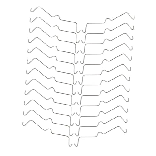 LIFKOME 60Pcs Stainless Steel Pegboard Hook Clips Pegboard Organizer Clips for Garage Workshop and Basement Secure Peg Hook Fasteners with Strong Load Bearing Capacity