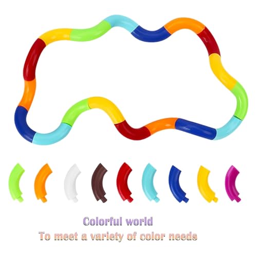 15pcs quiet twisty fidget toys  squeeze twist and spin  multicolored sensory toys for kids and adults stress relief toys amp educational tools for classroomalternative gifts random color