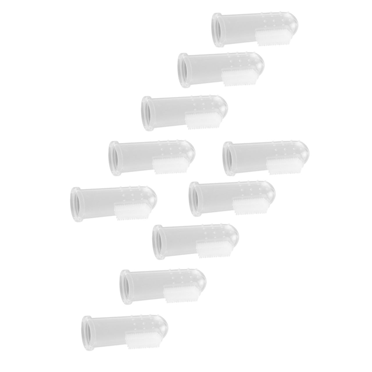 ULTECHNOVO 60pièces Brosses à Dents Silicone Pour Animaux De Compagnie Outils De Nettoyage Oral Pour Et Chiens Massagers Gencives Dispositif De Soins Dentaires
