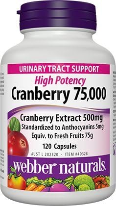 Webber Naturals Cranberry 500 MG 120capsules