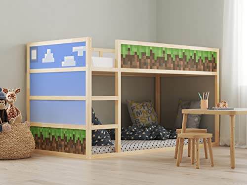 Vinilo decorativo KURA para cama con diseño Pixel Terrain miniatura 4